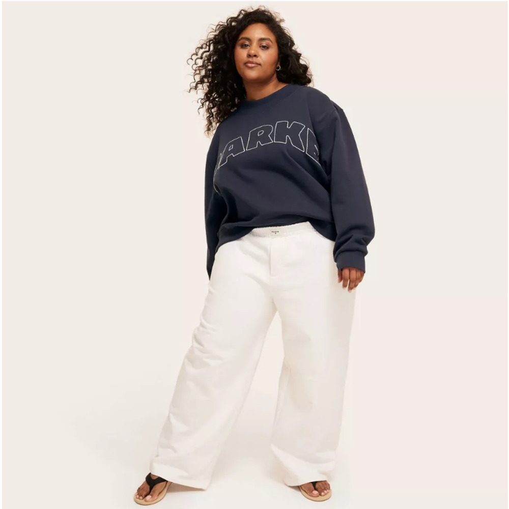 Parke x Target High-Rise Boxer Sweatpants Size XXL Cream Target Collab NWT